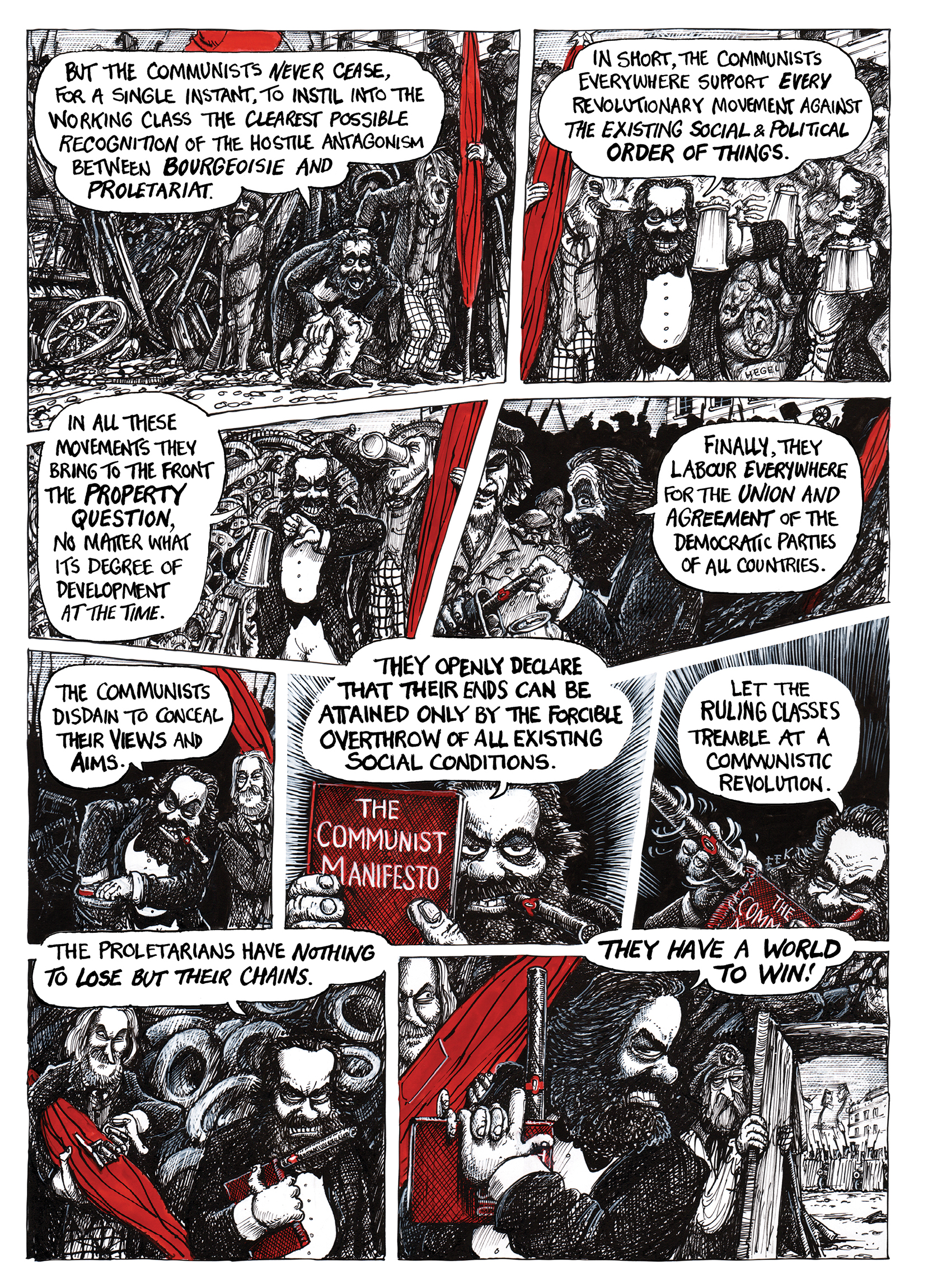 The Communist Manifesto Gets A Comic Adaptation That’s Both Nightmarish And Timely
