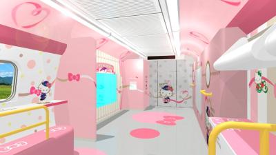 A Look Inside The Hello Kitty Bullet Train 