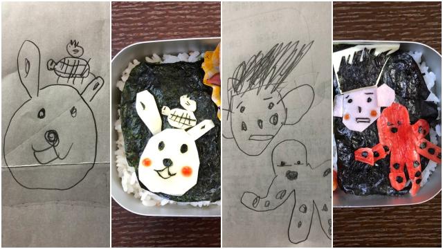 Dad Makes Cute Lunches Based On His Daughter’s Drawings