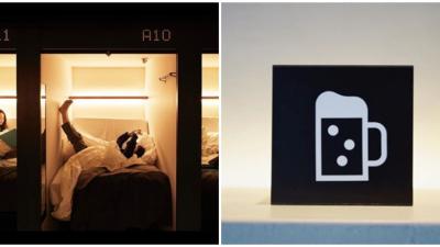 At This Capsule Hotel, There’s Free Beer