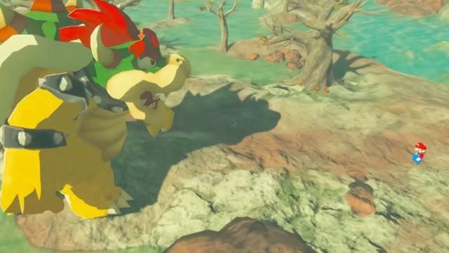 It’s Mario And Bowser In Breath Of The Wild