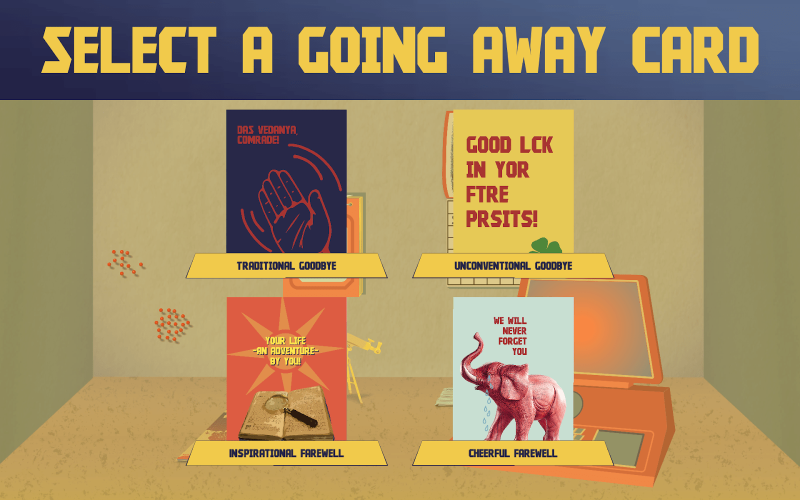 A Video Game About Choosing The Right Greeting Card