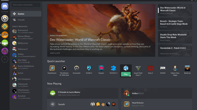 Discord’s New Games Tab Is A Lot Like Steam