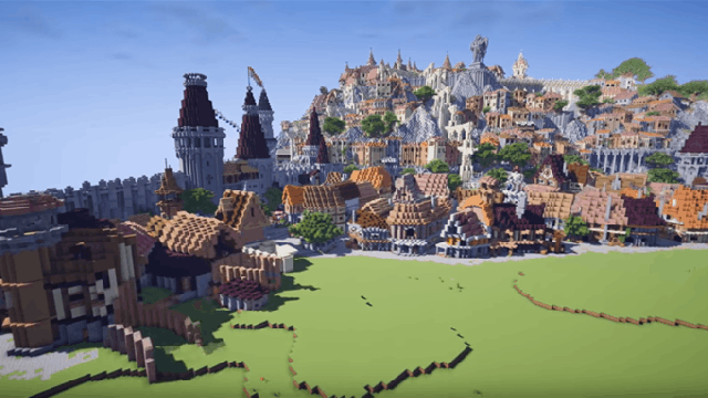 Witcher 3 X Minecraft Build Recreates Novigrad (And Then Some)