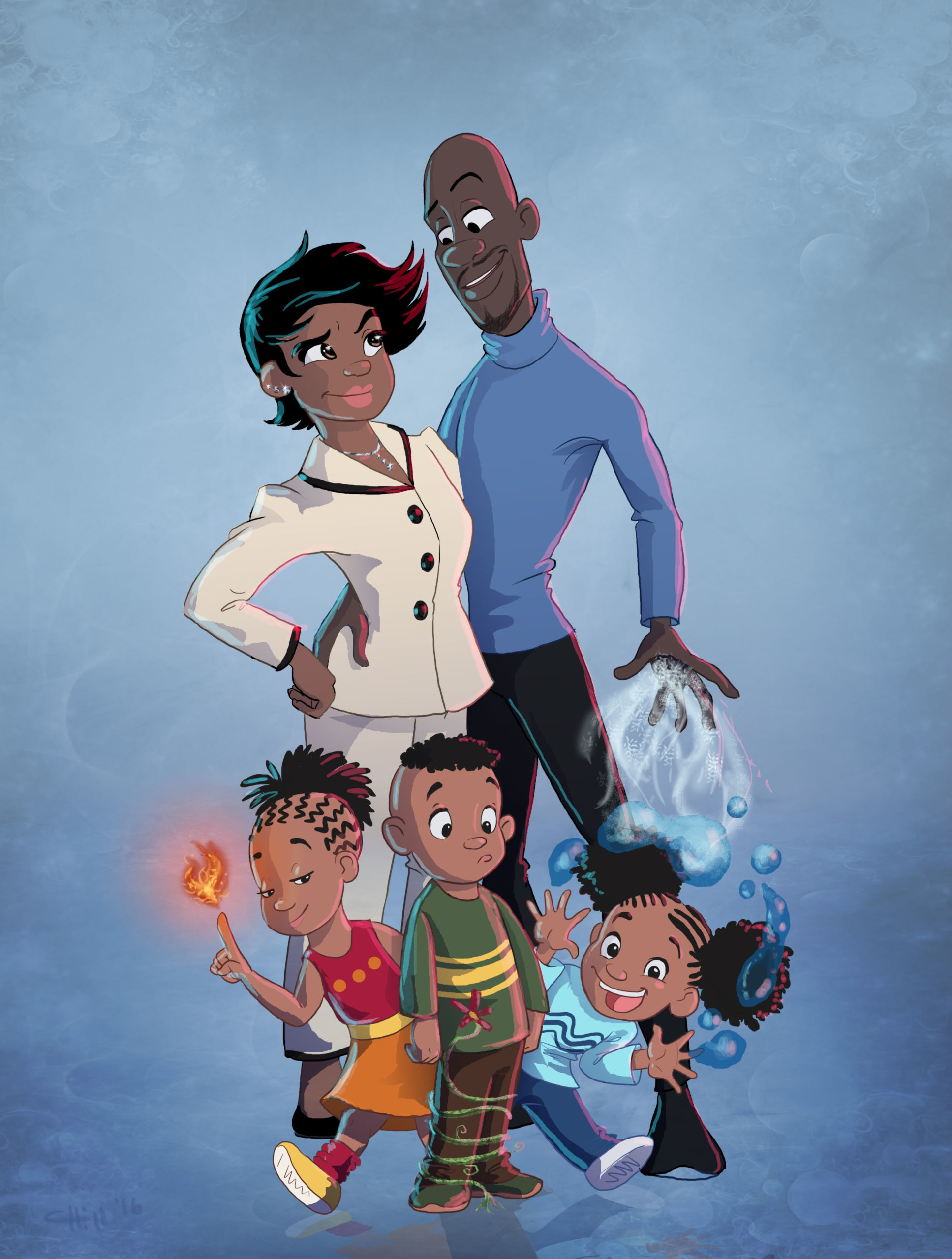 Frozone’s Wife And Kids Come To Life In This Incredibles Fan Art