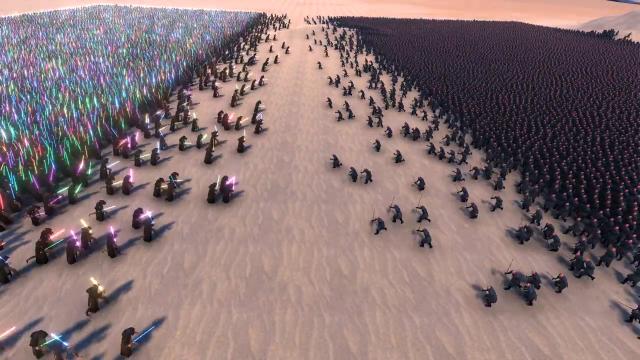 Watch 20,000 Jedi Battle 20,000 Sith To Finally Decide Who Rules The Galaxy