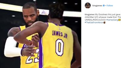 Even LeBron James Is Impressed With This 2K Fan Video