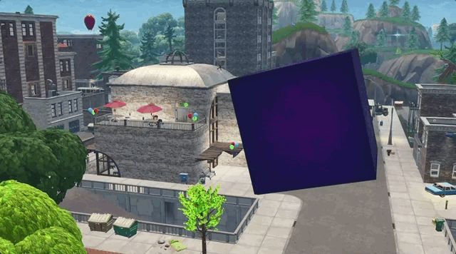 Fortnite’s Cube Destroys The Game’s Unluckiest Building [Update: It’s Sunk Into Loot Lake Now]
