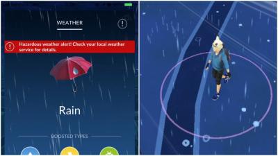 Pokémon Go Doesn’t Want You Playing Outside During Typhoons