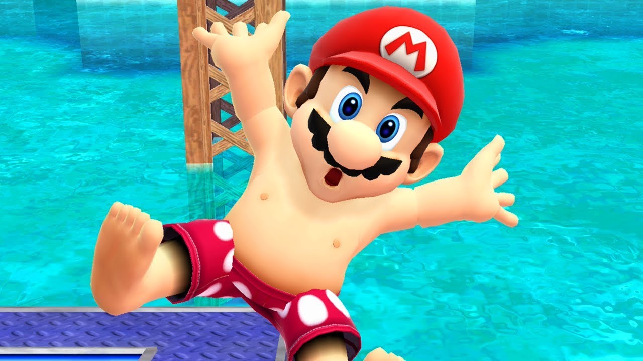 Mario fans can't get over his nipples as he goes shirtless for