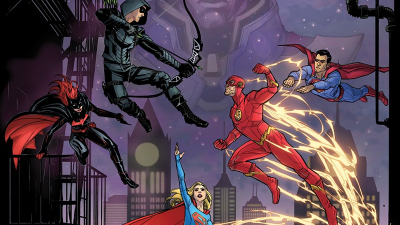The DC/CW Elseworlds Crossover Gets The Mashup Comic Cover It Deserves