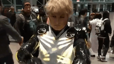 One Punch Man Cosplay Lights It Up