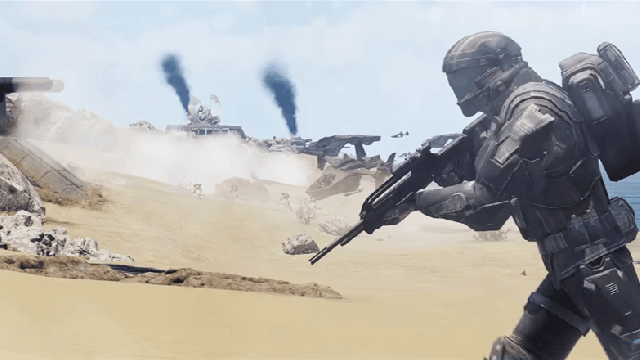 Mod Turns Serious Military Shooter Into Giant Halo Game