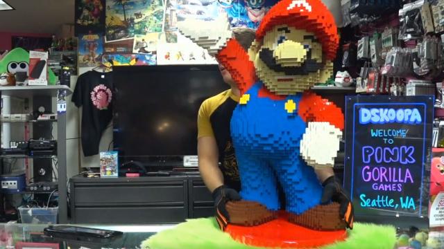 Giant LEGO Mario Is Also A Giant Amiibo