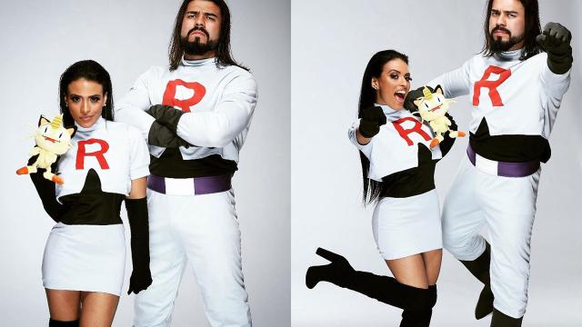 Just A Couple Of WWE Stars Cosplaying As Team Rocket
