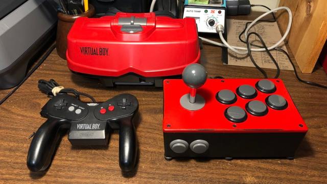 Someone Made An Arcade Stick For The Virtual Boy, Of All Things