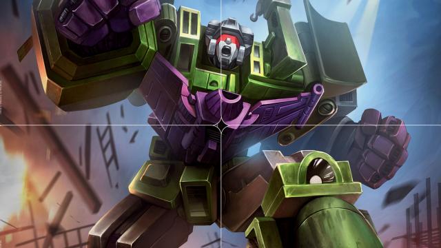 It Takes Six Transformers Trading Cards To Build Devastator