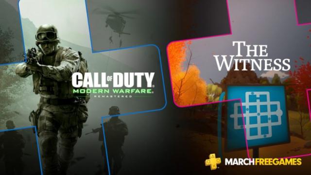 Modern Warfare And The Witness Are The Only PlayStation Plus Games For March