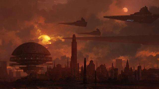 Star Destroyers At Sunset