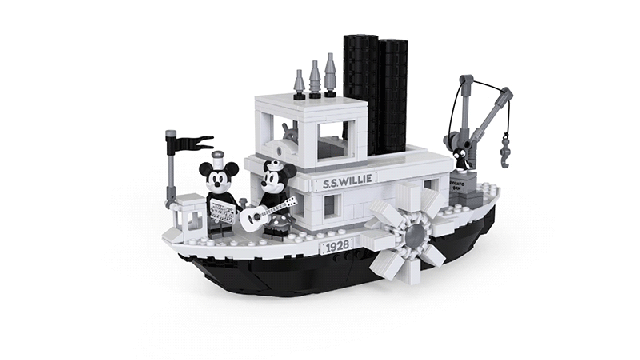 Lego’s Steamboat Willie Tribute Is Black And White And Perfect