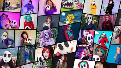 That Is A Lot Of Shy Guy Cosplay