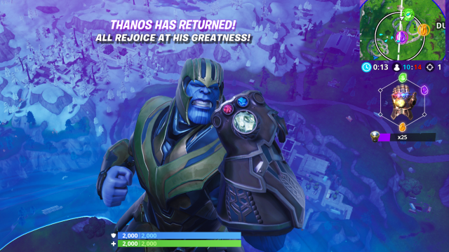 Fortnite’s Endgame Mode Is Fun Whether You’re Wielding Avengers Weapons Or Being Thanos