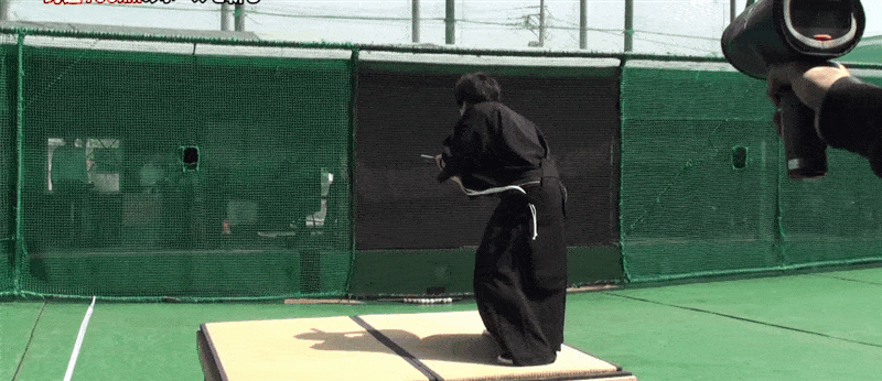 Samurai Slices A 160 Kph Baseball In Half