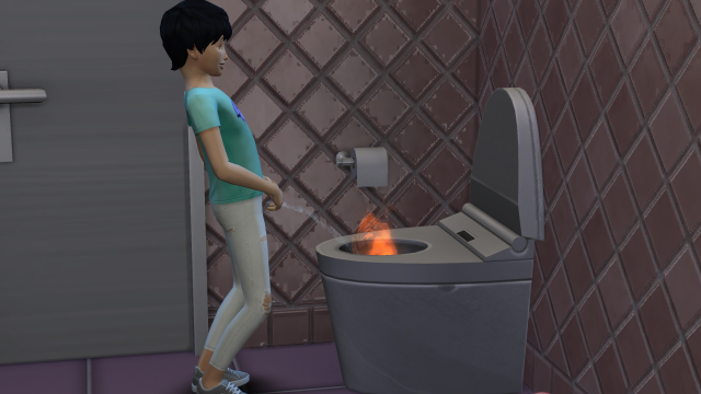 Sims 4 Update Introduces Burning Piss