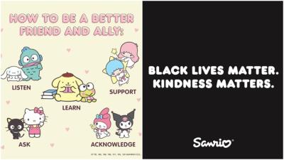 Hello Kitty And Sanrio Show Their Support Of Black Lives Matter