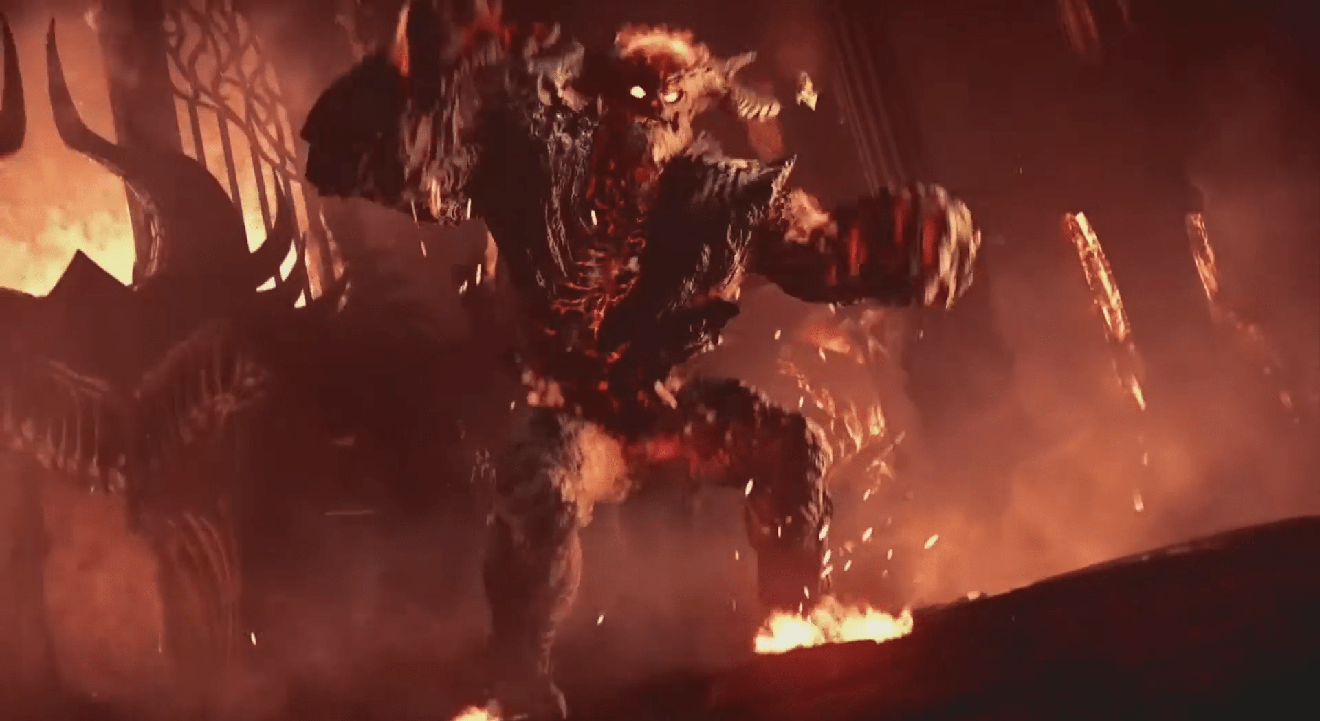 The Flamelurker as it appears in the PS5 trailer. (Screenshot: Sony, Kotaku)