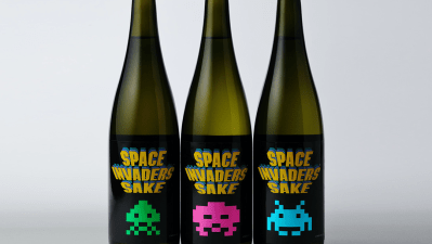 Official Space Invaders Branded Japanese Booze