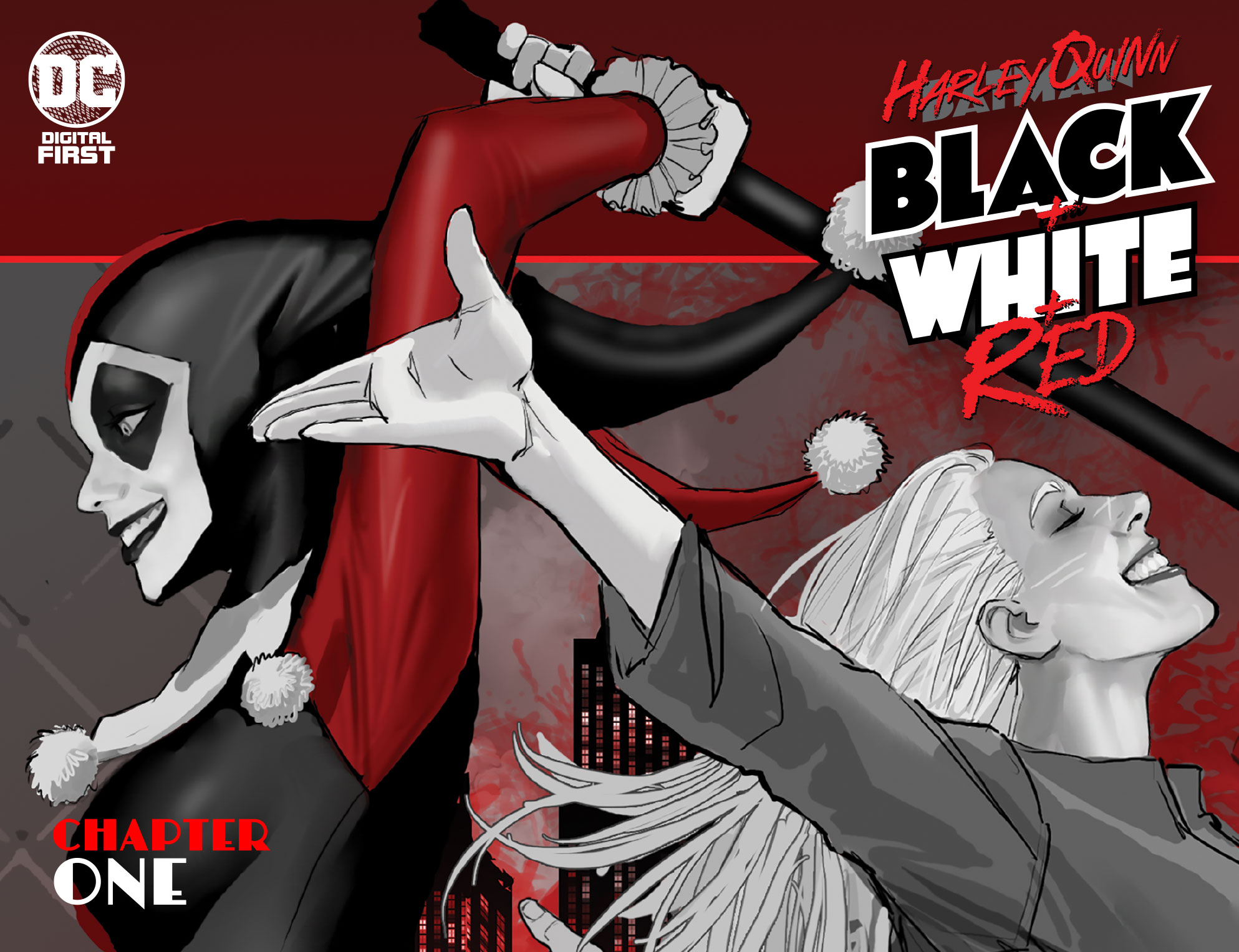 Harley Quinn’s Getting Back Into Her Primary Colors in Black + White + Red