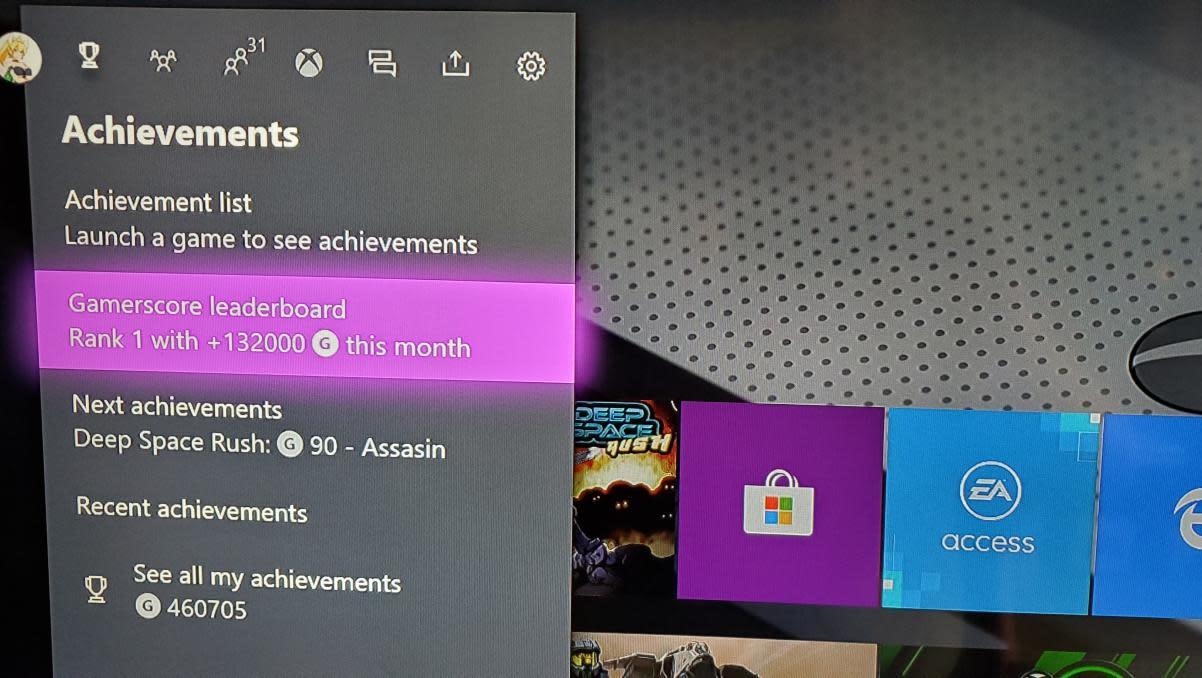 Xbox One will soon let you view the Gamerscore Leaderboard from a specific  month - MSPoweruser