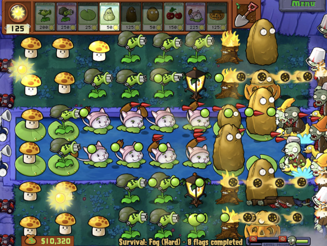 Plants Vs Zombies. (Screenshot: PopCap / Kotaku)