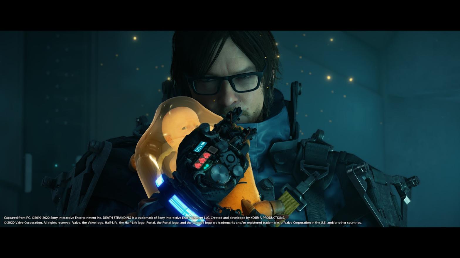 Mind the boilerplate and ultrawide screens, we were only allowed to use approved assets for pre-release coverage. Bah.  (Screenshot: Kojima Productions)