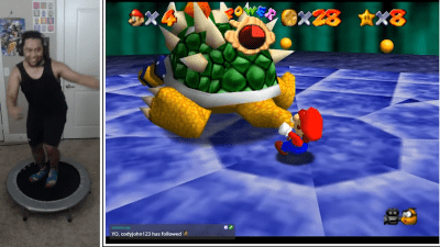 YouTuber Uses Kinect Mod To Play Mario 64 With A Trampoline