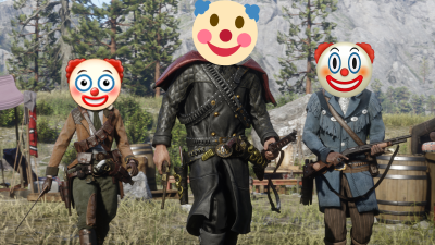 Red Dead Online Players Dress As Clowns To Protest 7 Months Without An Update