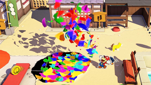 Throwing Paper Mario’s Confetti Is My Happy Place