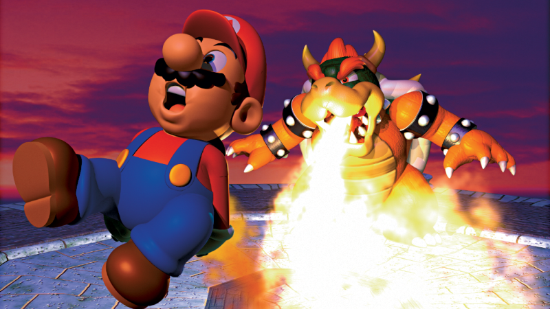 How many more years would it have taken to give Super Mario 64 the graphics from these promotional shots? (Image: Nintendo)