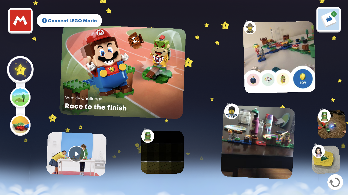 The Lego Super Mario app. (Screenshot: The Lego Group)