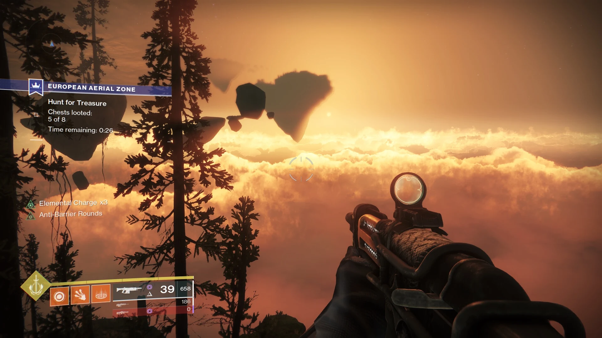 As usual, beautiful skyboxes help make the grind a bit more palatable.  (Screenshot: Bungie)