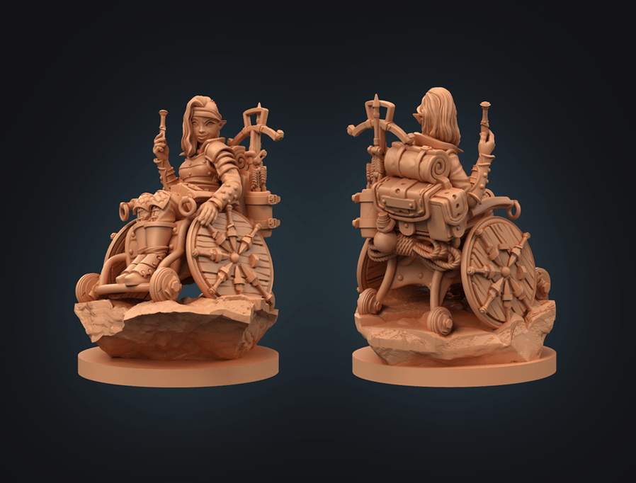 Fantasy Miniatures In Battle-Ready Wheelchairs Please Me Greatly