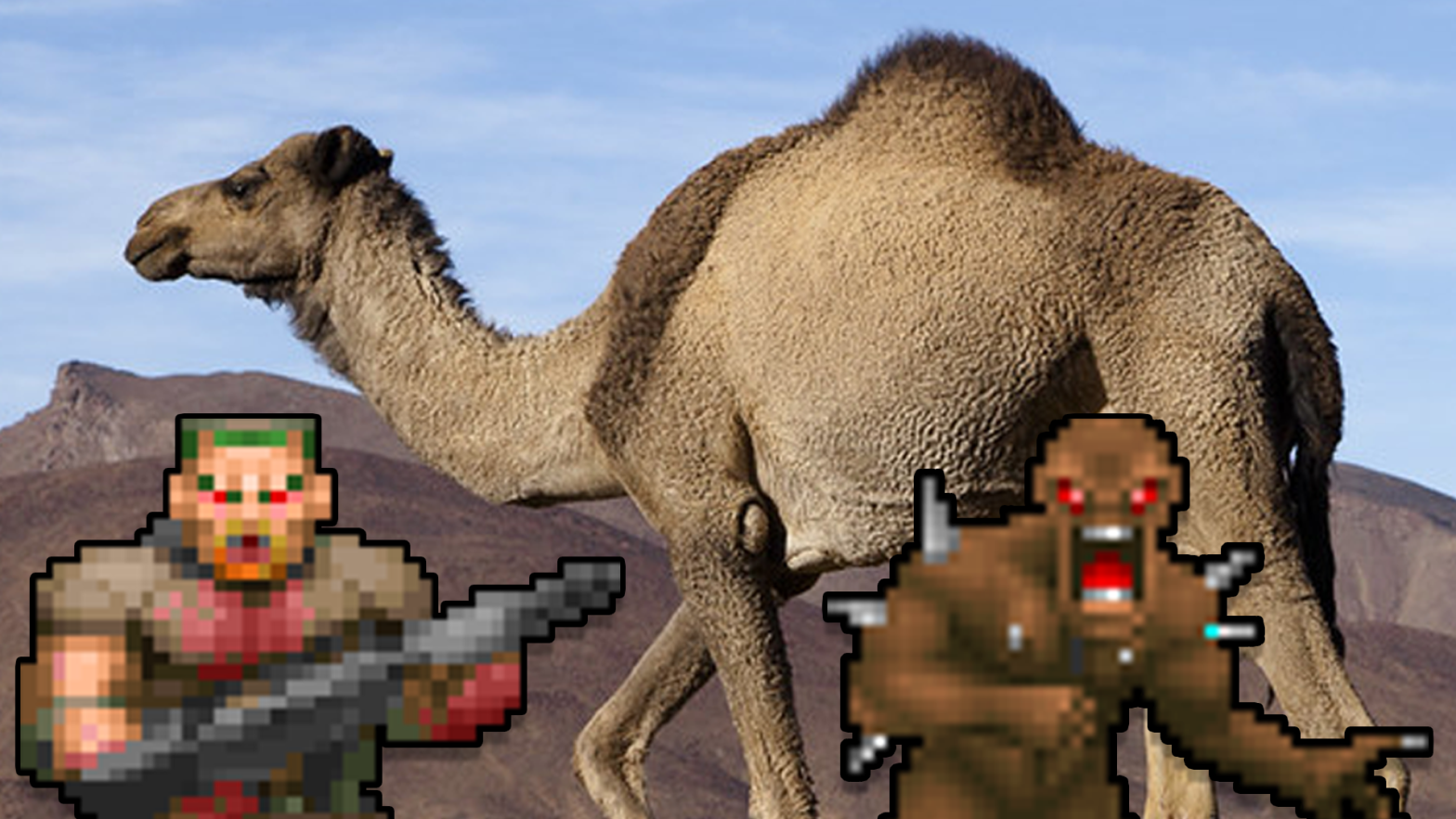 Camel in the desert by www.twin-loc.fr is licensed under CC BY 2.0 (Image: Twin-loc / id Software / Kotaku)