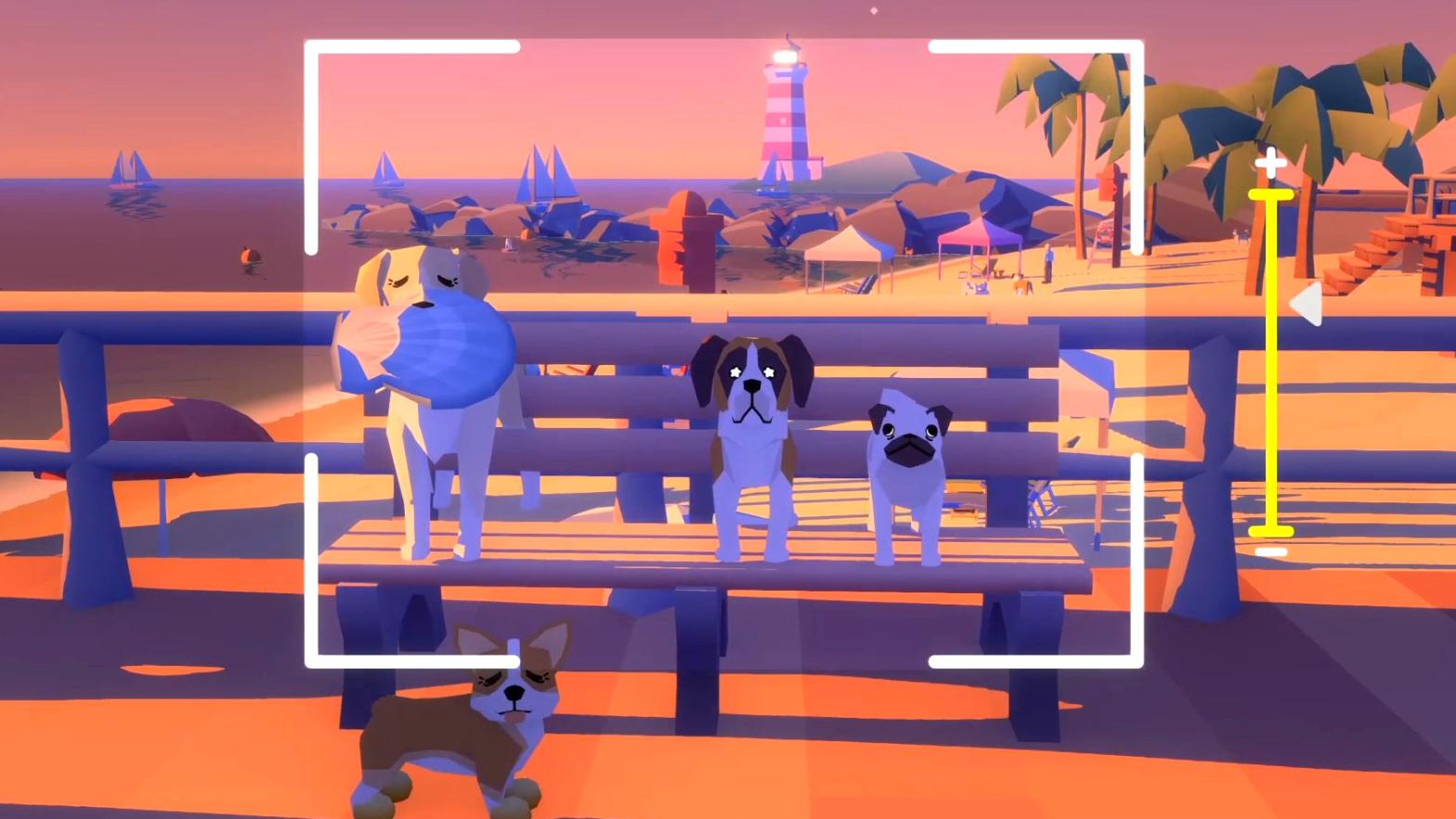 The energy! The drama! They love the camera! Look at the sass on that corgi, I'm gagging. (Screenshot: Kitfox Games)