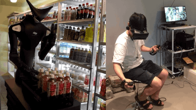 VR-Controlled Robots Coming To Japanese Convenience Stores