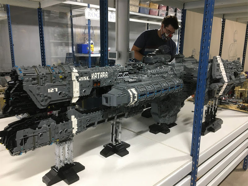 Halo Fan Builds 25,000-Brick Frigate Out Of LEGO