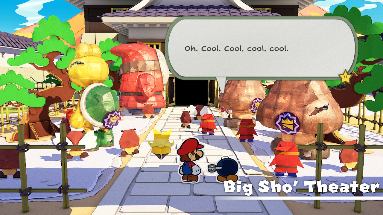 This might be a Brooklyn Nine-Nine reference. In a Mario game.  (Screenshot: Nintendo / Intelligent Systems)