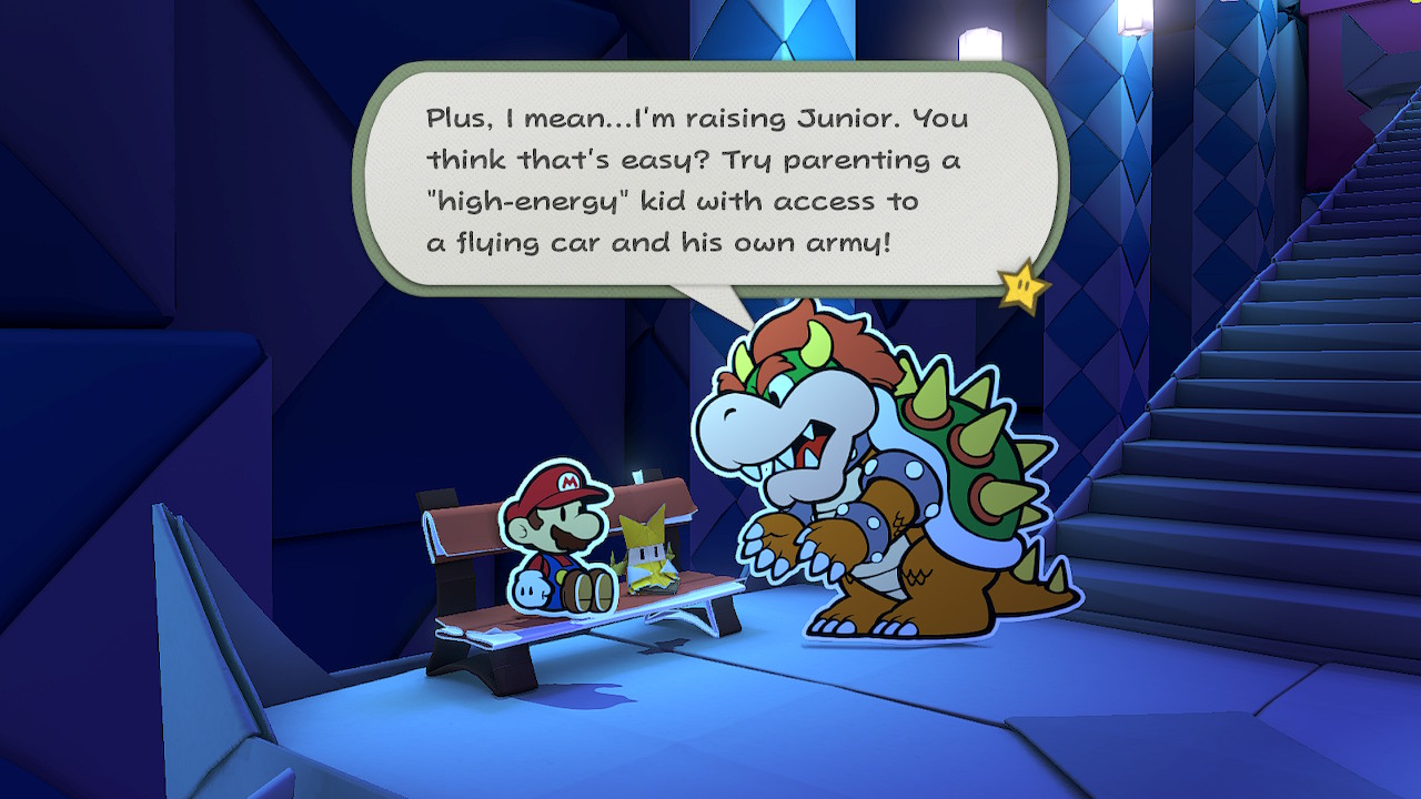 Bowser is the only recurring father in the entire Mario universe. Makes you think. (Screenshot: Nintendo / Intelligent Systems)
