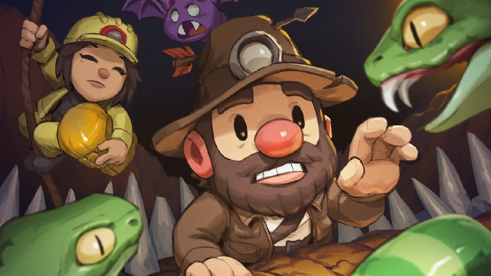 Spelunky 2 is full of people and wildlife who are mostly just protecting their homes. (Image: Mossmouth)