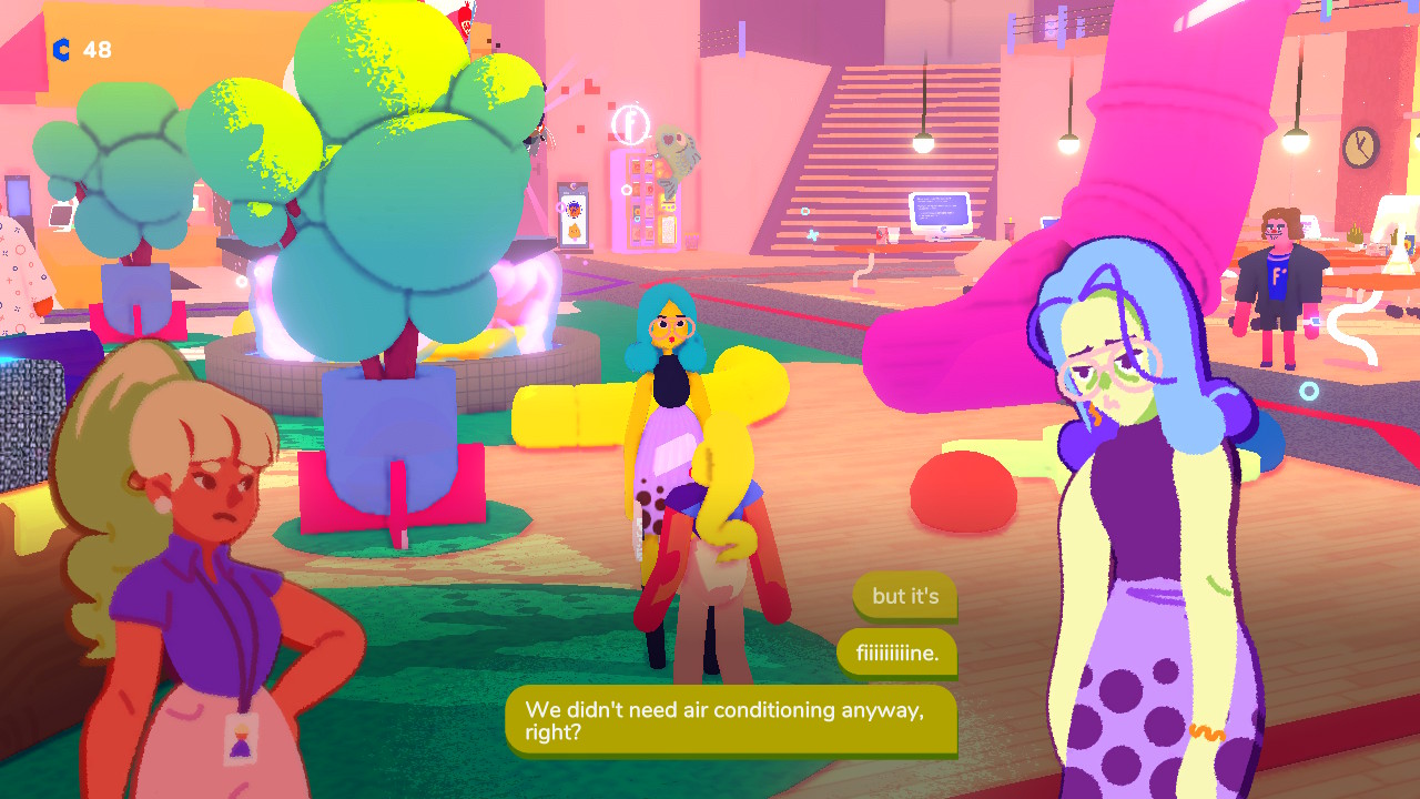 Another neat thing: this game is delightfully queer. (Screenshot: Aggro Crab)